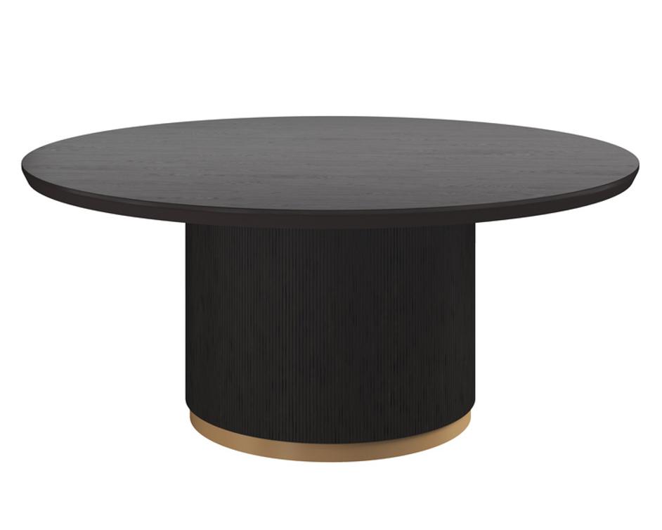 KALLA DINING TABLE - ROUND - CHARCOAL - 68" by Sunpan