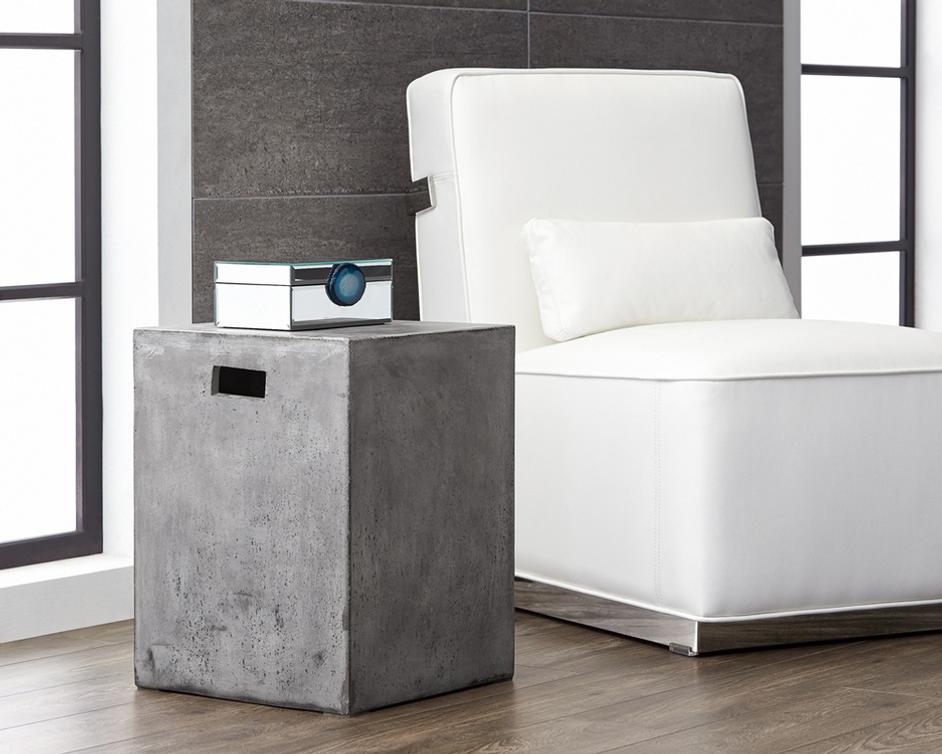 CASTOR END TABLE - ANTHRACITE GREY by Sunpan