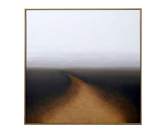 Autumn Silence - 48" X 48" - Gold Floater Frame by Sunpan