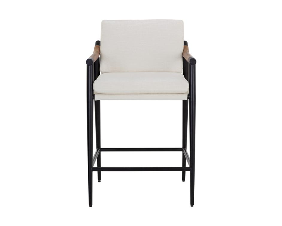 MEADOW COUNTER STOOL - HEATHER IVORY TWEED by Sunpan