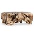 Cypress Root 40" Square Coffee Table Natural by Classic Home