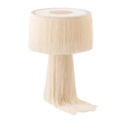 Atolla Cream Tassel Table Lamp by tov furniture