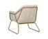 Watts Armchair - Gold - Polo Club Muslin / Bravo Cream by Sunpan