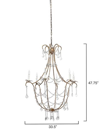 Scarlett Crystal Chandelier by Jamie Young