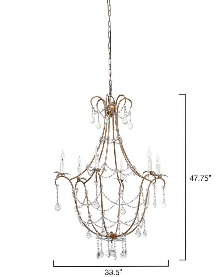 Scarlett Crystal Chandelier by Jamie Young
