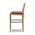 Dara Bar Stool In Dulane Mahogany And Natural Paper Cord And Toasted Ash by Four Hands