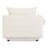 Rosello Left Arm Facing Chair White by Moes Home