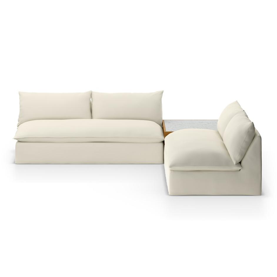 Grant Outdoor 2 Pc Sec W/Coffee Tbl In Crm by FOUR HANDS