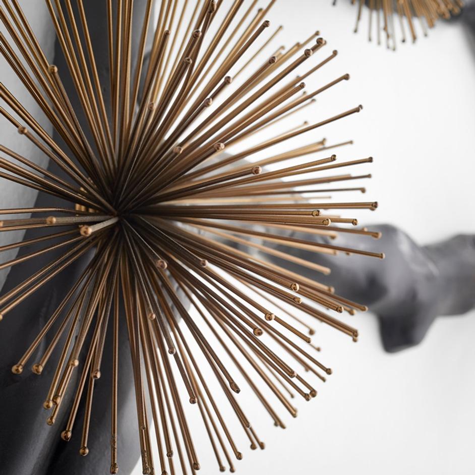 Ichiyo Wall Decor | Black | Gold Accents - Large by Cyan Design