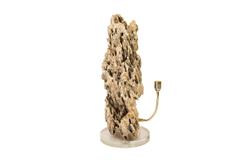 Stalagmite Lamp Polished Brass, Medium, Glass Base, Assorted Size And Shape by PHILLIPS COLLECTION