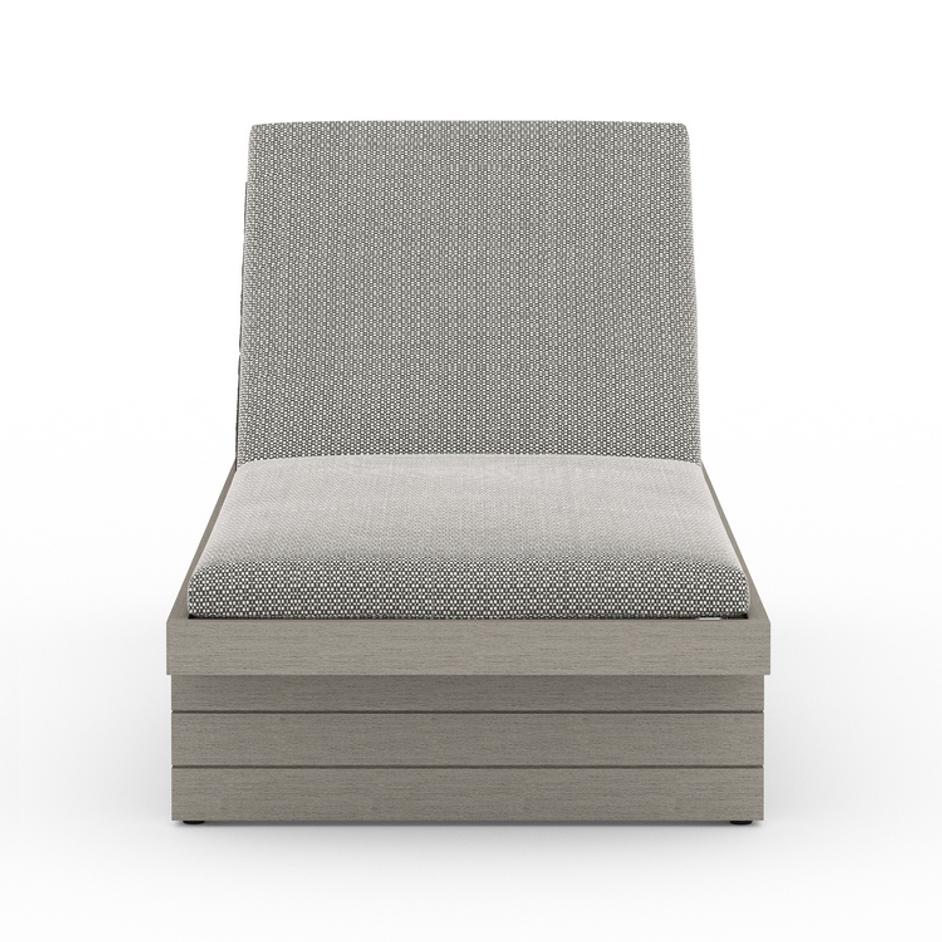 Leroy Outdoor Chaise in Grey/Faye Ash by FOUR HANDS