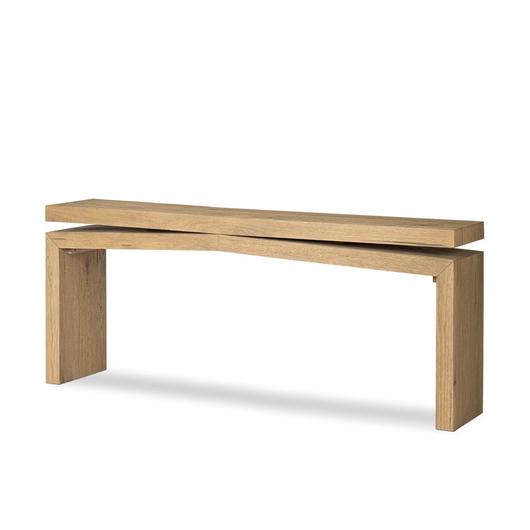 Matthes Console Table - 79" - Worn Oak Veneer by Four Hands