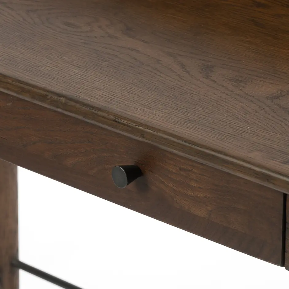 Moreau Writing Desk-Dark Toasted Oak by FOUR HANDS