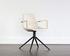 Cassius Swivel Dining Armchair - Dillon Cream by Sunpan