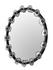 Moira Mirror with Glass Details, Black Metal by Noir Furniture