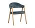 BURGOS DINING ARMCHAIR - NONO PETROL by Sunpan