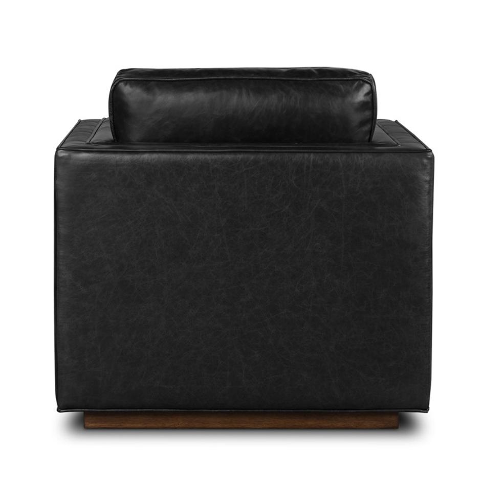 Kiera Swivel Chair In Sonoma Black by FOUR HANDS