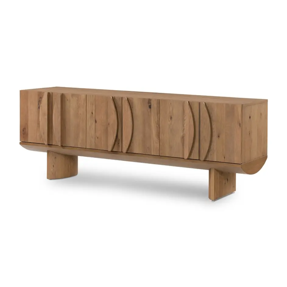 Pickford Media Console In Dusted Oak Veneer by FOUR HANDS