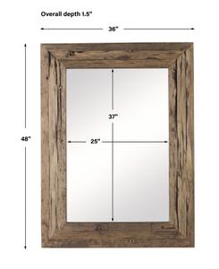 Rennick Rustic Wood Mirror by Uttermost