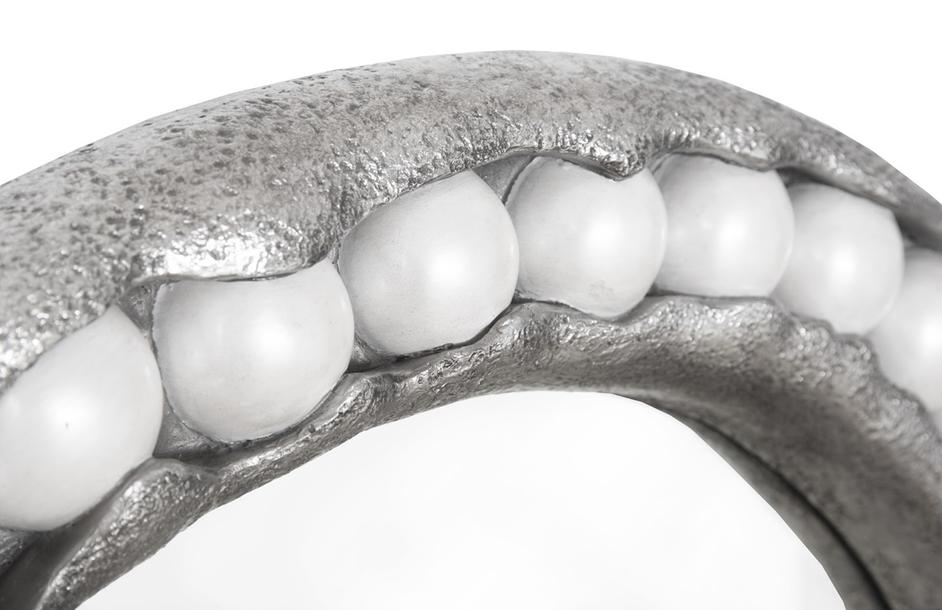 Pearl Mirror, Silver Leaf, Round by PHILLIPS COLLECTION