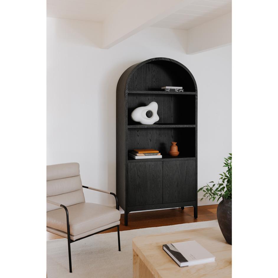 Wilde Display Cabinet Black Oak by Moes Home