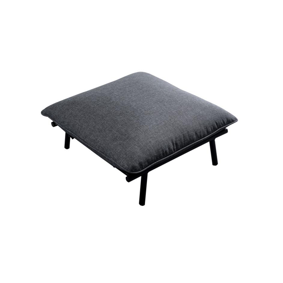 Morgan Outdoor Ottoman Speckled Charcoal by Moes Home