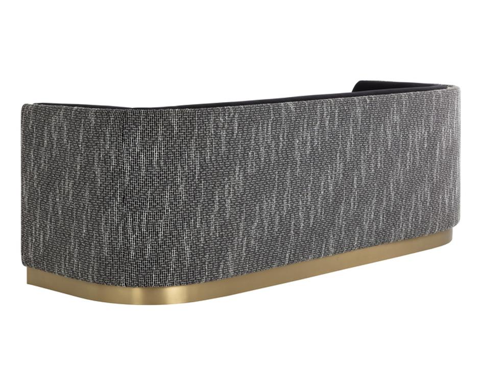 LARRON SOFA - ABBINGTON BLACK / HOBBES NIGHT by Sunpan