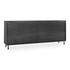 Nore Metal/Glass 4Dwr 4Dr Cabinet Blackened Steel by Classic Home