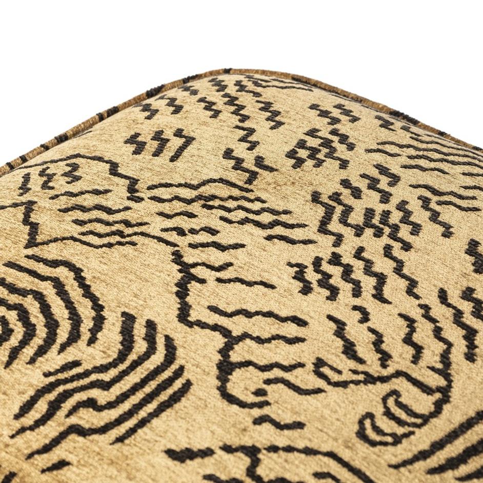 Sinclair Square Ottoman-21" In Balkan Ochre And Sienna Brown by Four Hands