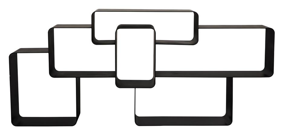 Horizon Industrial Steel Console in Matte Black by Noir Furniture