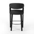 Hawkins Stool In Fiqa Boucle Charcoal In Bar by FOUR HANDS