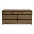 Riley 7 Drawer Dresser Oak by Moes Home