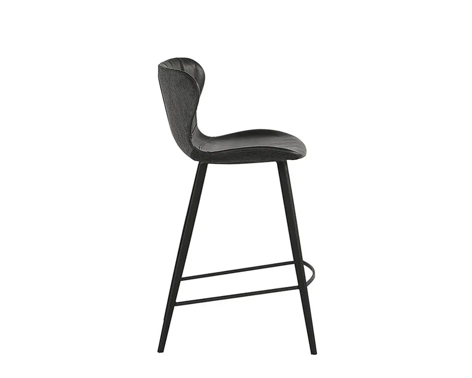 Arabella Counter Stool - Bravo Portabella / Polo Club Kohl Grey by Sunpan