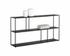 Eiffel Low Bookcase - Large - Black by Sunpan