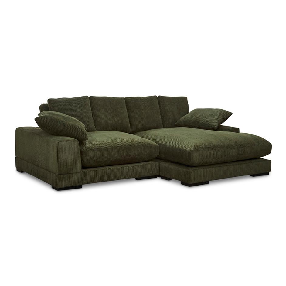 Plunge Sectional Dark Green by Moes Home