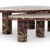 Zion Coffee Table Set - Merlot Marble by Four Hands