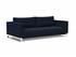 CASSIUS D.E.L. SLEEPER SOFA in MIXED DANCE BLUE FABRIC WITH Chrome legs 528 by INNOVATION USA