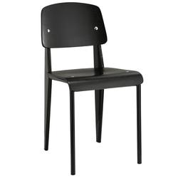 Malta Dining Side Chair In Black Black by Modway Furniture