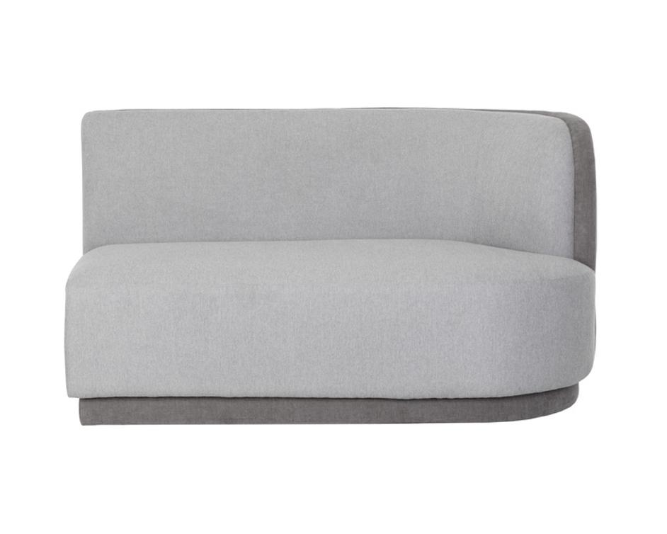 JACLYN MODULAR - RIGHT ARMCHAIR - EGYPT LIGHT GREY / DANNY MEDIUM GREY by Sunpan
