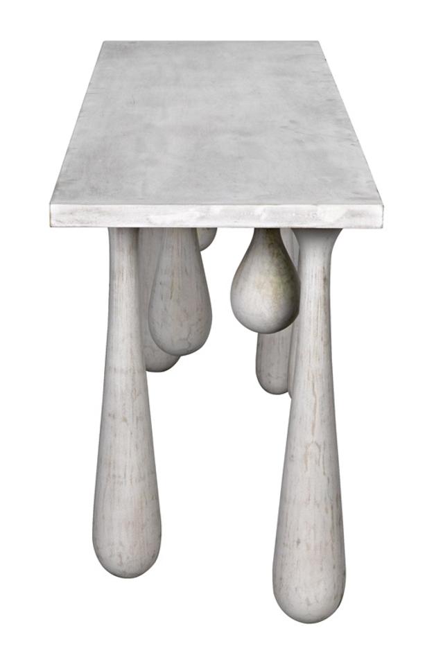 Drop Console, White Wash by Noir Furniture