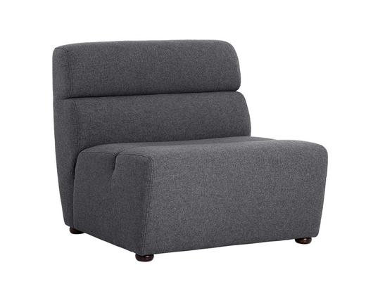 Cornell Modular - Armless Chair - Polo Club Kohl Grey by Sunpan