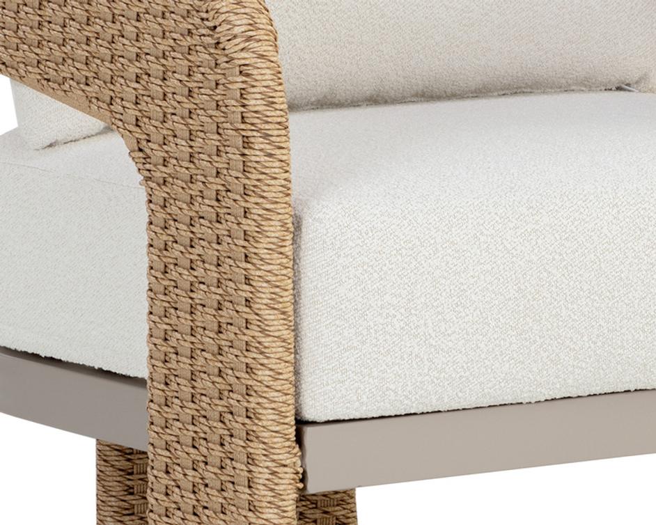 PYLOS LOUNGE CHAIR - NATURAL - LOUIS CREAM by Sunpan