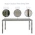 Harman 68" Outdoor Patio Wicker Rattan Dining Table In Gray by Modway Furniture