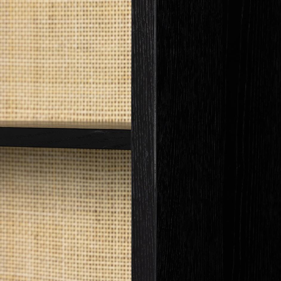 Higgs Bookcase - Brushed Ebony Oak Veneer by Four Hands