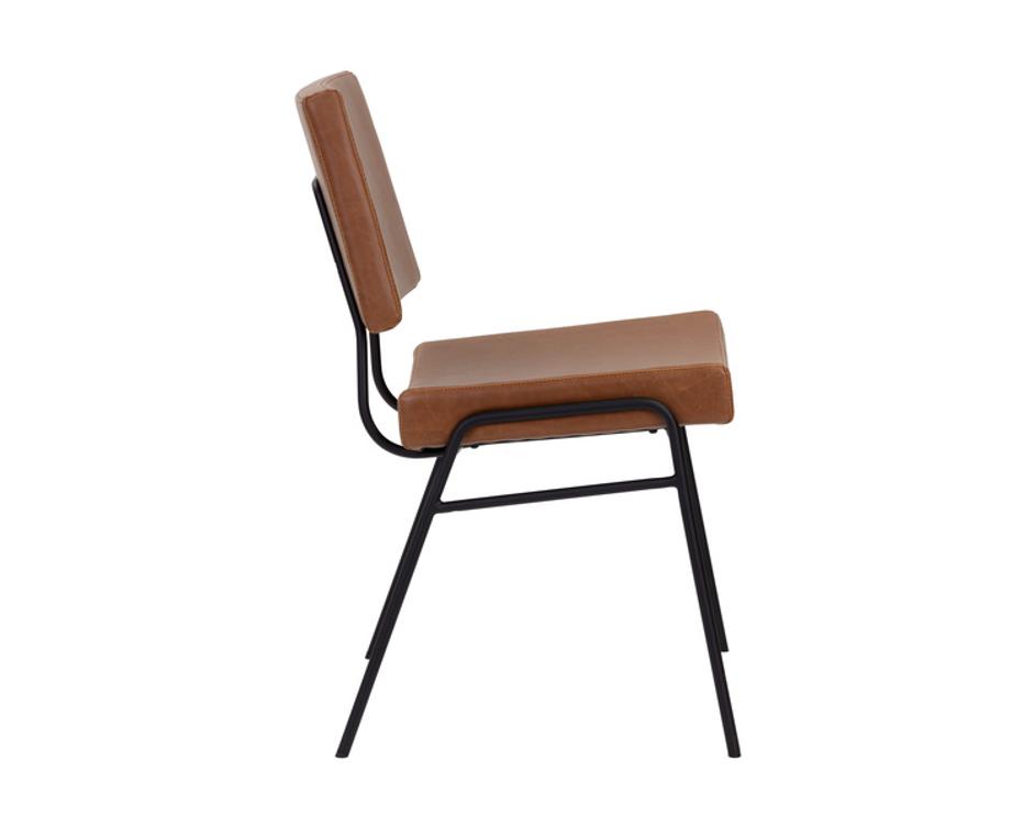 BRINLEY DINING CHAIR - BLACK - HAZELNUT by Sunpan
