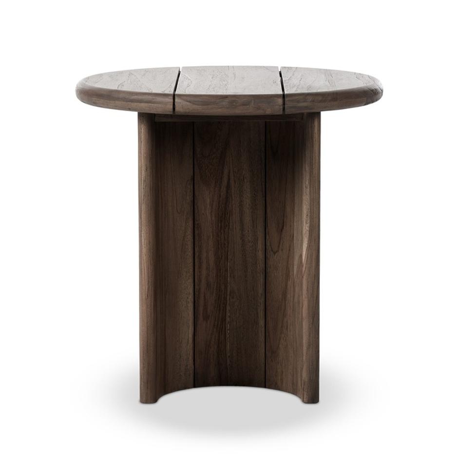 Paden Outdoor End Table In Stained Toasted Brown And FSC by Four Hands