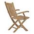 Quay Outdoor Patio Teak Folding Chair In Natural by Modway Furniture