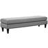 Elizabeth Large Bench In Light Gray by Modway Furniture