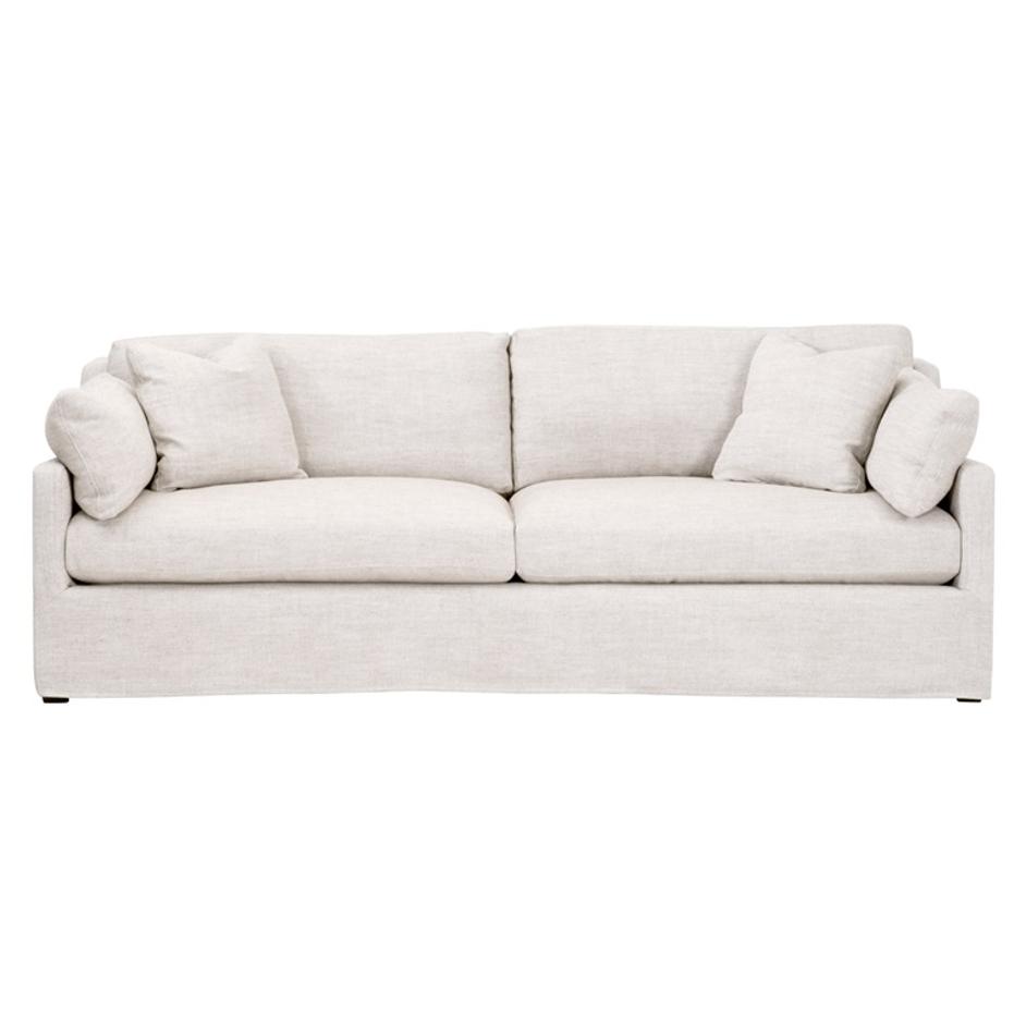 Lena 95" Slope Arm Slipcover Sofa by Essentials For Living