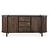 Redford Mango Wood 2Dr 3Dwr Cabinet Bark Brown by Classic Home